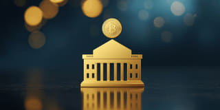 Visual de estilo periodístico centrado en el interés institucional por los ETF de criptomonedas